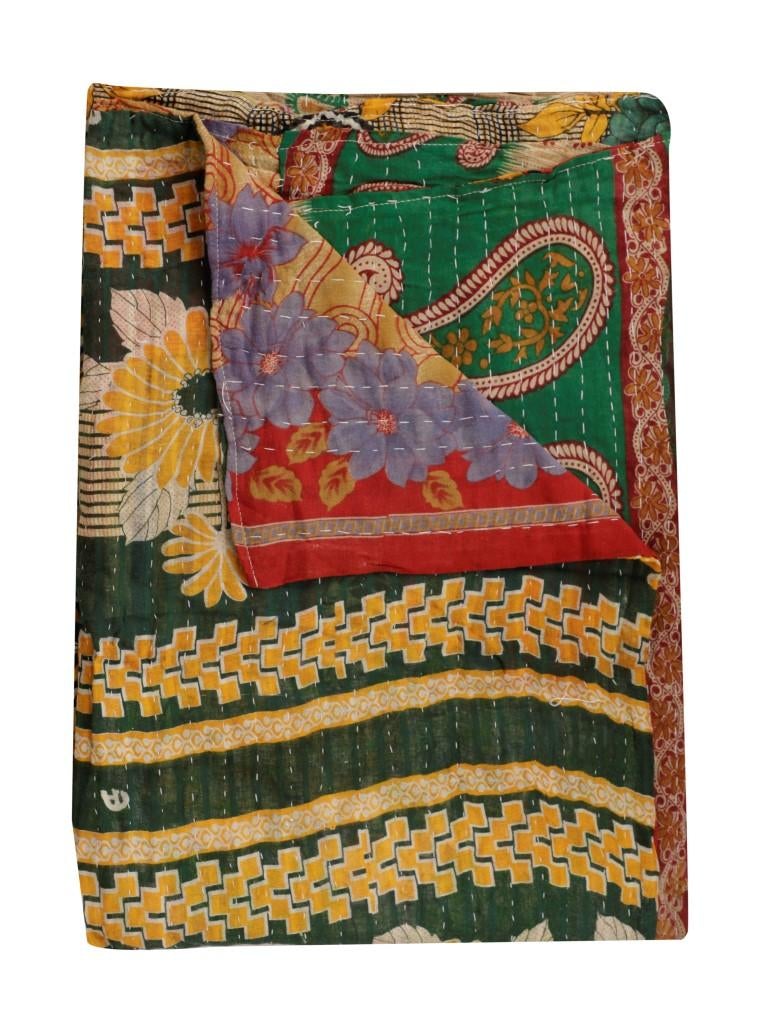 Alexandra Sari Kantha Throw-Jaipur Handloom
