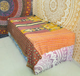 Allegra Vintage kantha Blanket-Jaipur Handloom