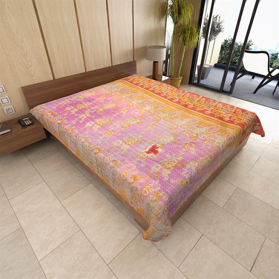Amadea Kantha Throw-Jaipur Handloom