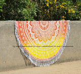 Ambuja Round Beach Towel-Jaipur Handloom
