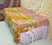 Aminta Sari Kantha Throw-Jaipur Handloom