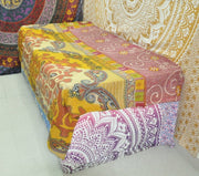 Aminta Sari Kantha Throw-Jaipur Handloom