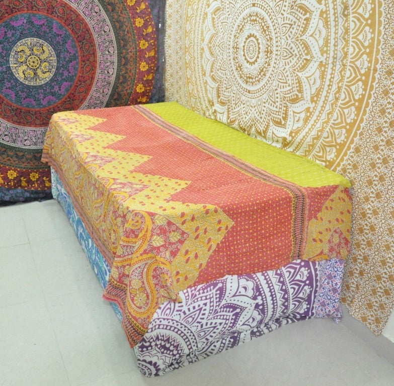 Angela Vintage kantha Quilt-Jaipur Handloom
