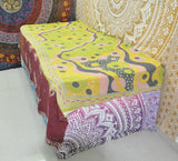 Angelina Kantha handmade baby Blanket-Jaipur Handloom