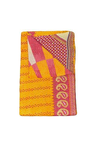 vintage kantha throw quilt