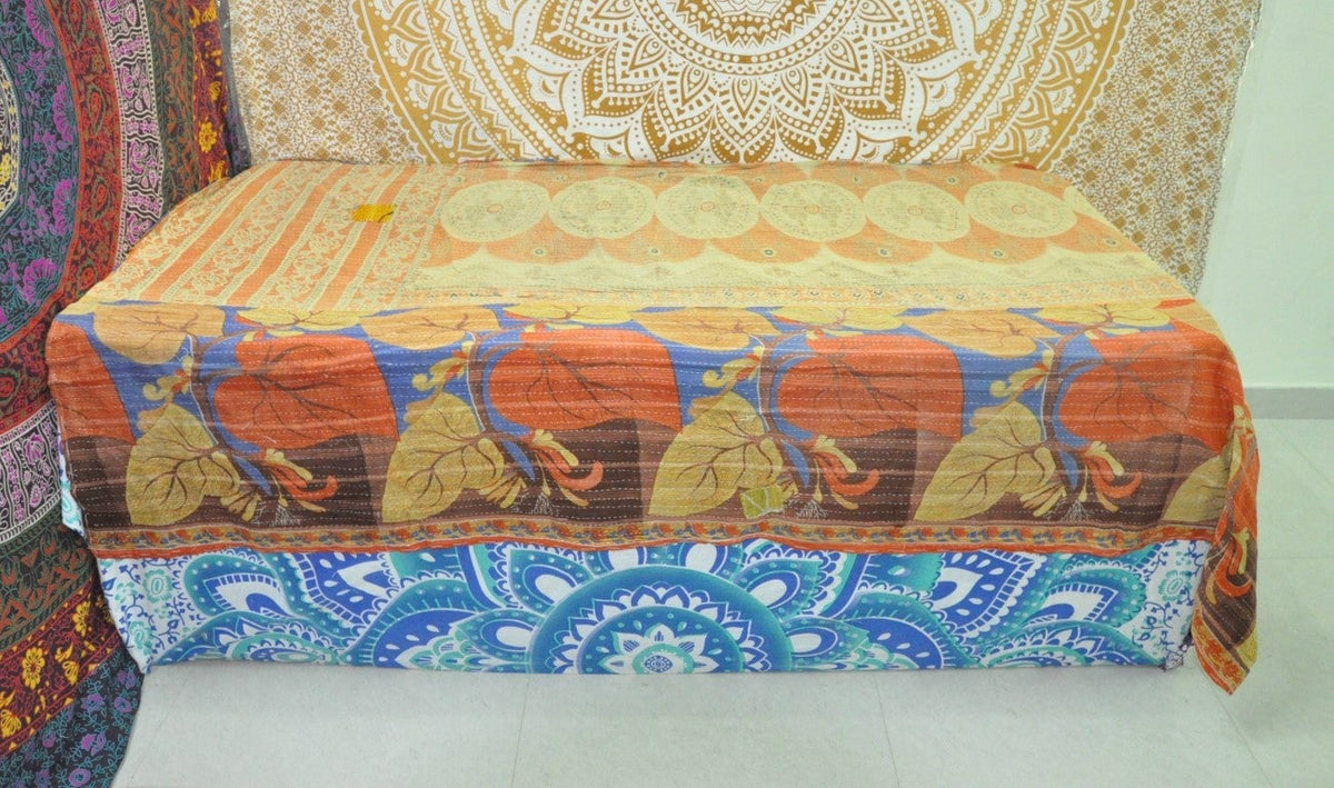 Anjelica Sari Kantha Throw-Jaipur Handloom