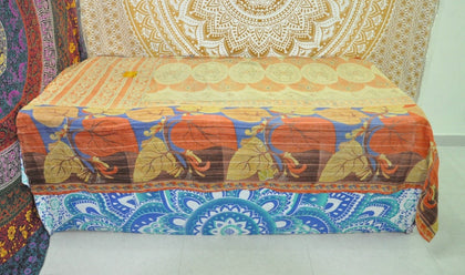 Anjelica Sari Kantha Throw-Jaipur Handloom