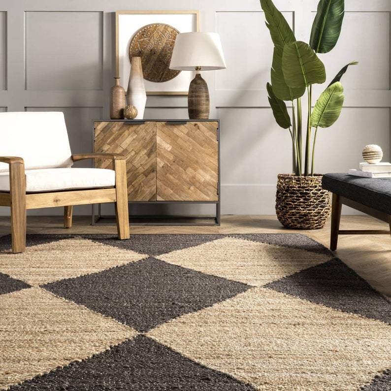 Hemp Runner Rug, Hemp Jute Rug for Living Room, Custom Size Rug for Bedroom