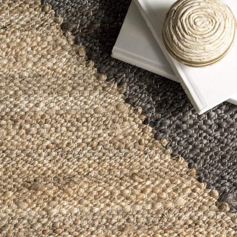 Hemp Runner Rug, Hemp Jute Rug for Living Room, Custom Size Rug for Bedroom
