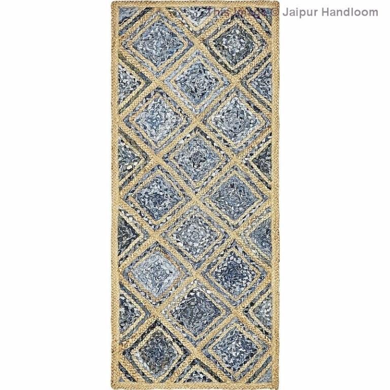 Braided Denim Jute Area Rug