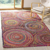 Antique Handmade Braided Chindi Solid Area Carpet for Living Room Decor - 3X5 ft-Jaipur Handloom