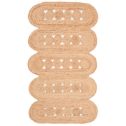 Scalloped Pattern Runner, Braided Hallway Runner 2X10, Entryway Jute Rug 2X6