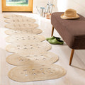 Scalloped Pattern Runner, Braided Hallway Runner 2X10, Entryway Jute Rug 2X6