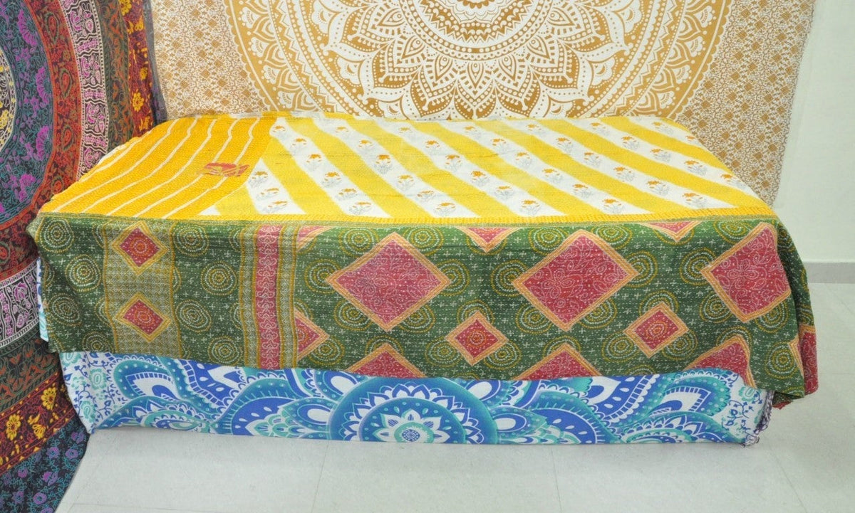 Antonia Vintage kantha baby Blanket-Jaipur Handloom