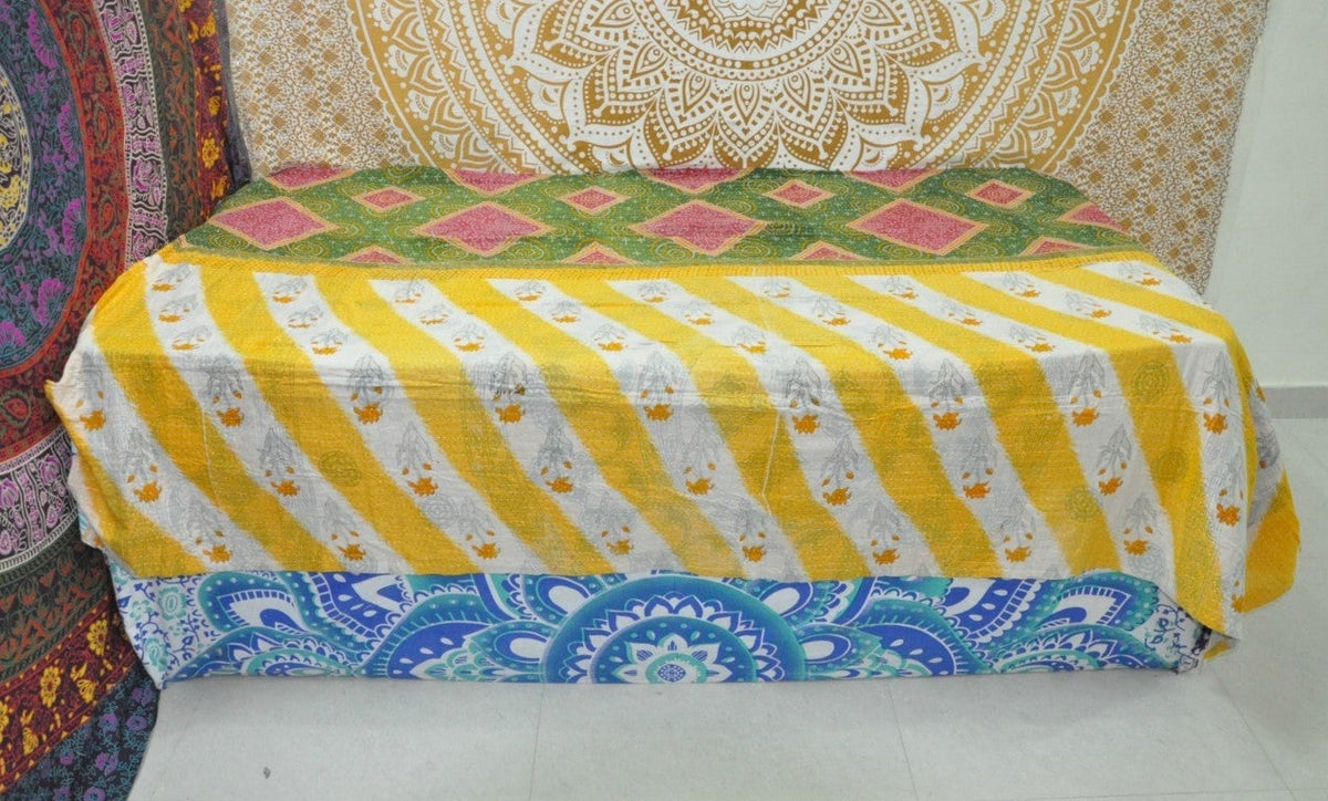 Antonia Vintage kantha baby Blanket-Jaipur Handloom