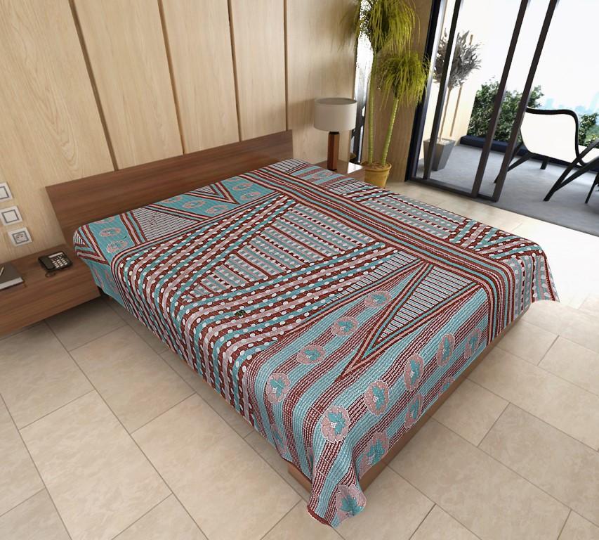 Arianna Sari Kantha Throw-Jaipur Handloom