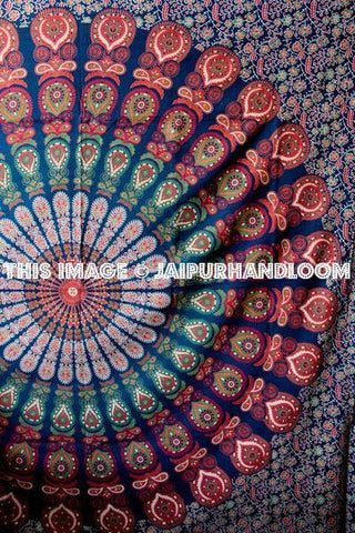 Aurora Mandala Tapestry-Jaipur Handloom