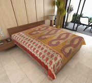 Azzurra Hand-Stitched Kantha Throw-Jaipur Handloom