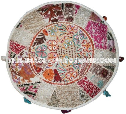 Bairnsdale Pouffe - 22X12 inches-Jaipur Handloom
