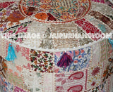 Bairnsdale Pouffe - 22X12 inches-Jaipur Handloom