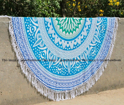 Bani Round Beach Towel-Jaipur Handloom