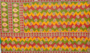 floral kantha blanket throw