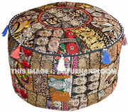 Barker Ottomans & Poufs - 22X12 inches-Jaipur Handloom