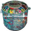 Bathurst Ottomans & Poufs - 18X13 inches-Jaipur Handloom