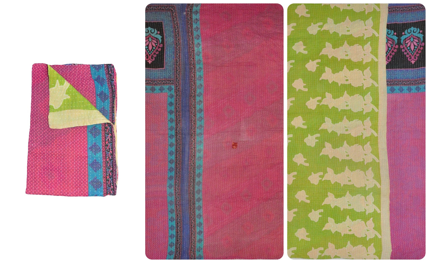 applique kantha quilt