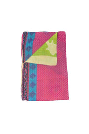 vintage kantha sofa throw quilt