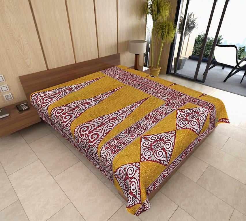 Belinda Kantha Throw-Jaipur Handloom