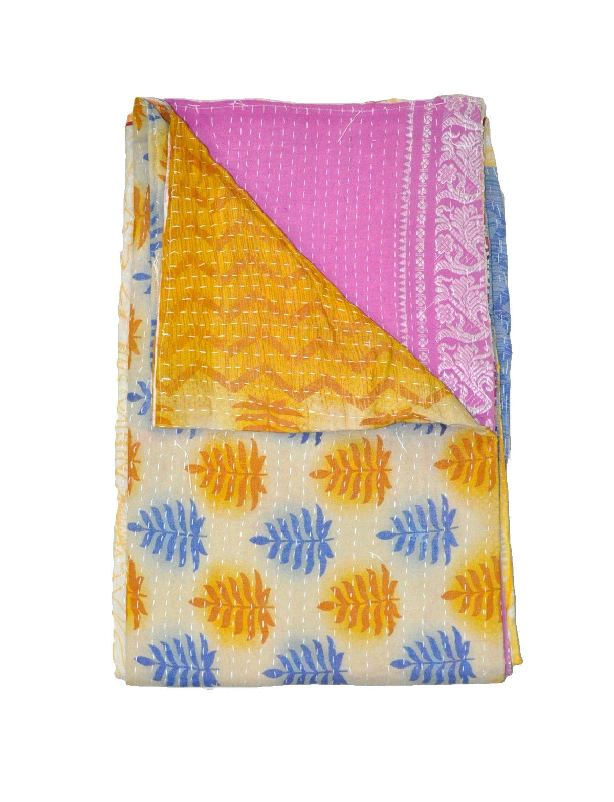 Belladonna Vintage kantha Throw-Jaipur Handloom