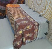 Bellance Sari kantha Blanket-Jaipur Handloom