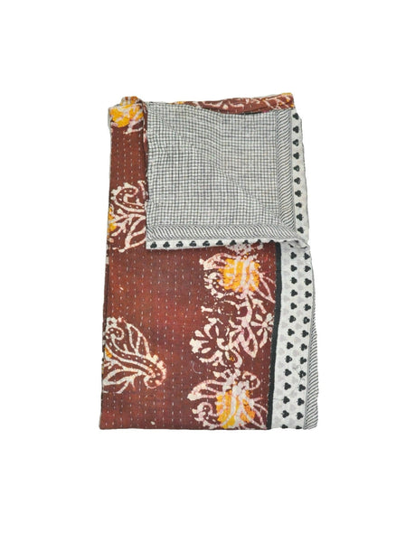 Bellance Sari kantha Blanket-Jaipur Handloom