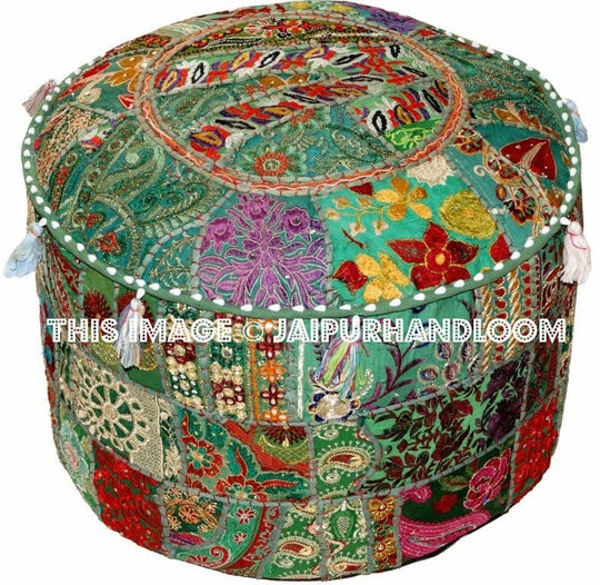 Bendigo Poufs - 22X12 inches-Jaipur Handloom