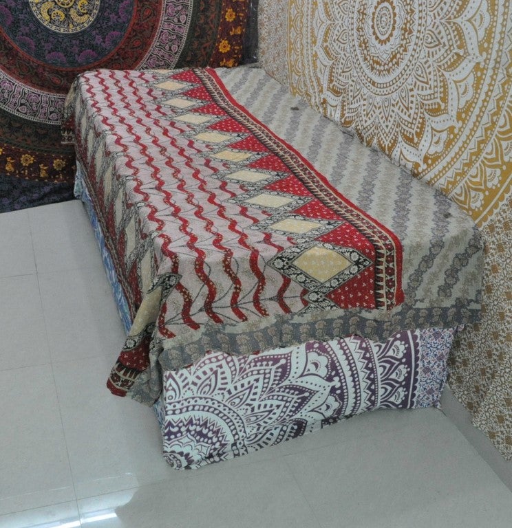 Benedetta Vintage kantha baby Blanket-Jaipur Handloom