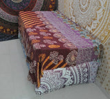 Bertina Hand-Stitched Kantha Throw-Jaipur Handloom