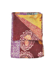 Bertina Hand-Stitched Kantha Throw-Jaipur Handloom