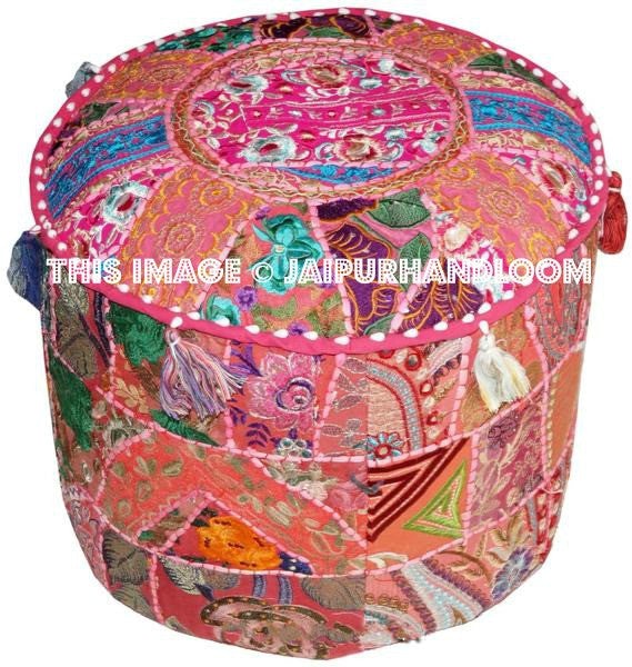 Beyan Ottomans & Poufs - 18X13 inches-Jaipur Handloom