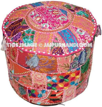 Beyan Ottomans & Poufs - 18X13 inches-Jaipur Handloom