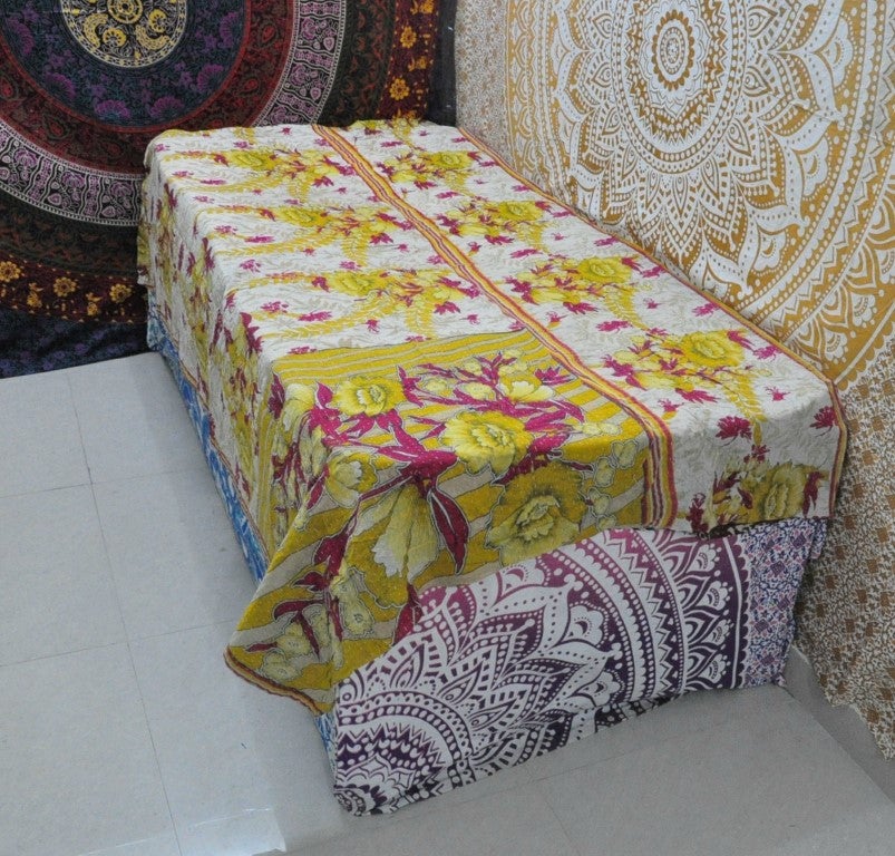 Bionca Kantha handmade baby Blanket-Jaipur Handloom