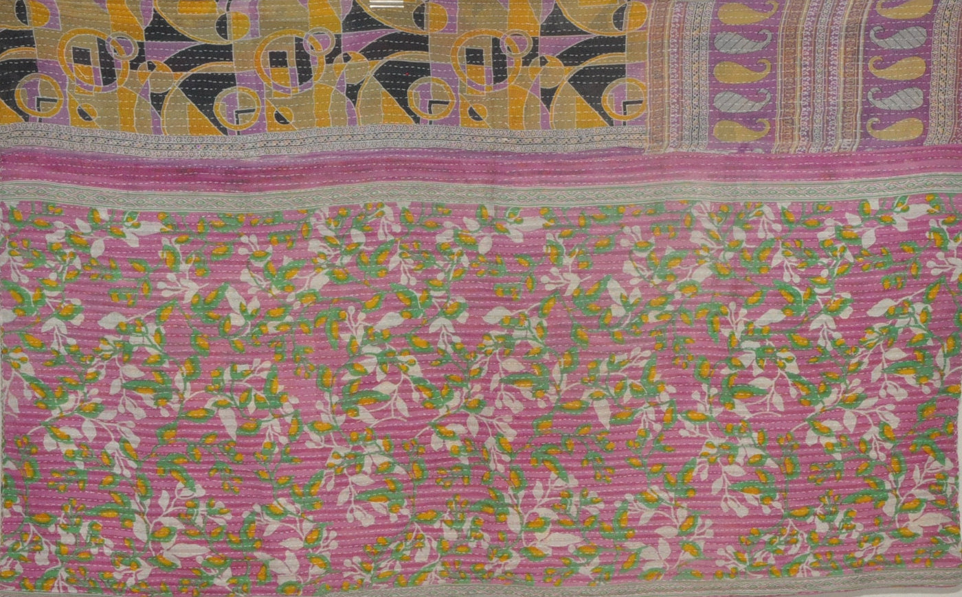 indian kantha bed cover bedding