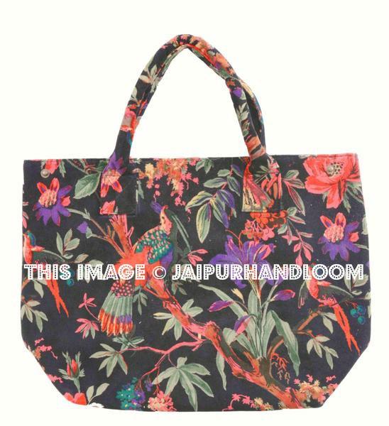 Black Velvet Embroidered Bag Tote, Ethnic Bag, Tote Bag, Shoulder Bag, Boho Bag-Jaipur Handloom
