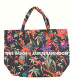 Black Velvet Embroidered Bag Tote, Ethnic Bag, Tote Bag, Shoulder Bag, Boho Bag-Jaipur Handloom