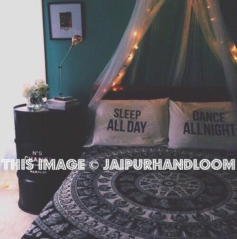 Black and White hippie tapestries indian tapestry mandala curtains
