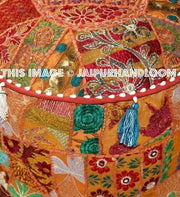Blacktown Pouffe - 18X13 inches-Jaipur Handloom