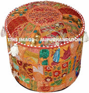 Blacktown Pouffe - 18X13 inches-Jaipur Handloom