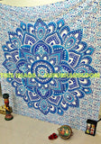 Blue Bedding | Bed Sets, Sheets, Duvets dorm college room wall tapestries-Jaipur Handloom