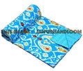 Blue Ikat Quilt, Kantha Quilt, Ikat Kantha, Sari Gudri, Ikat Indian Quilt, Indian Bedspread, Kantha Throw, Ikat Blanket Ikat Throw Bed Cover