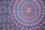 Blue Mandala Hippie Tapestry Dorm Wall Decor Tapestries On Sale-Jaipur Handloom